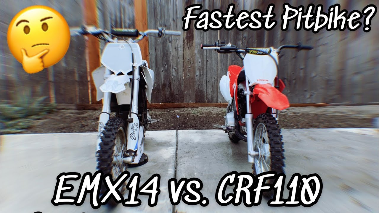 EMX14 Vs CRF110 Drag Race