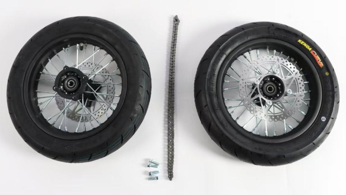 ETM™ RTR  12in Supermoto Wheel Set